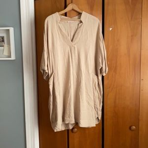 Linen tunic dress